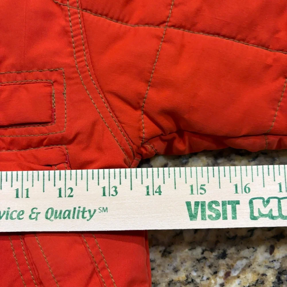 OshKosh Bgosh Orange Puffer Jacket Sherpa Hood Yosemite Snowmobile Kids 18M